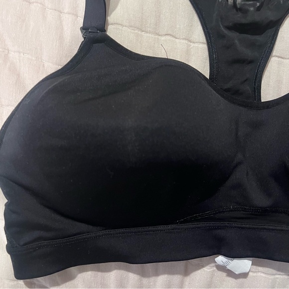 Old Navy Maternity High Support Nursing Sports Bra Black Jack Size 38 DD - Picture 4 of 12